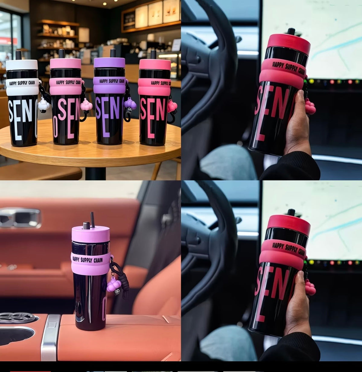 Bouteille Isotherme Nomade High-Concept – Look & Paille Intégrée