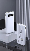 Mini Batterie Externe Fast-Charge – Pawer Bank Tout-en-Un avec Câbles Intégrés