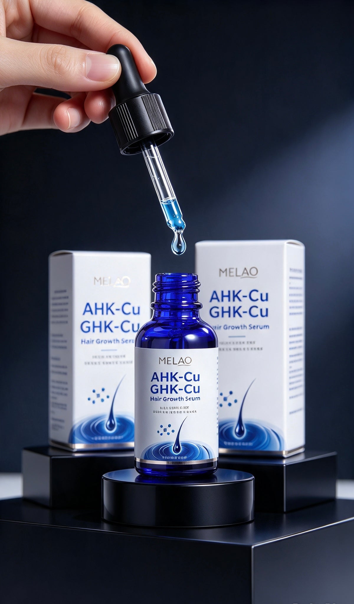 Sérum Capillaire Premium AHK-Cu & GHK-Cu – 30 ml