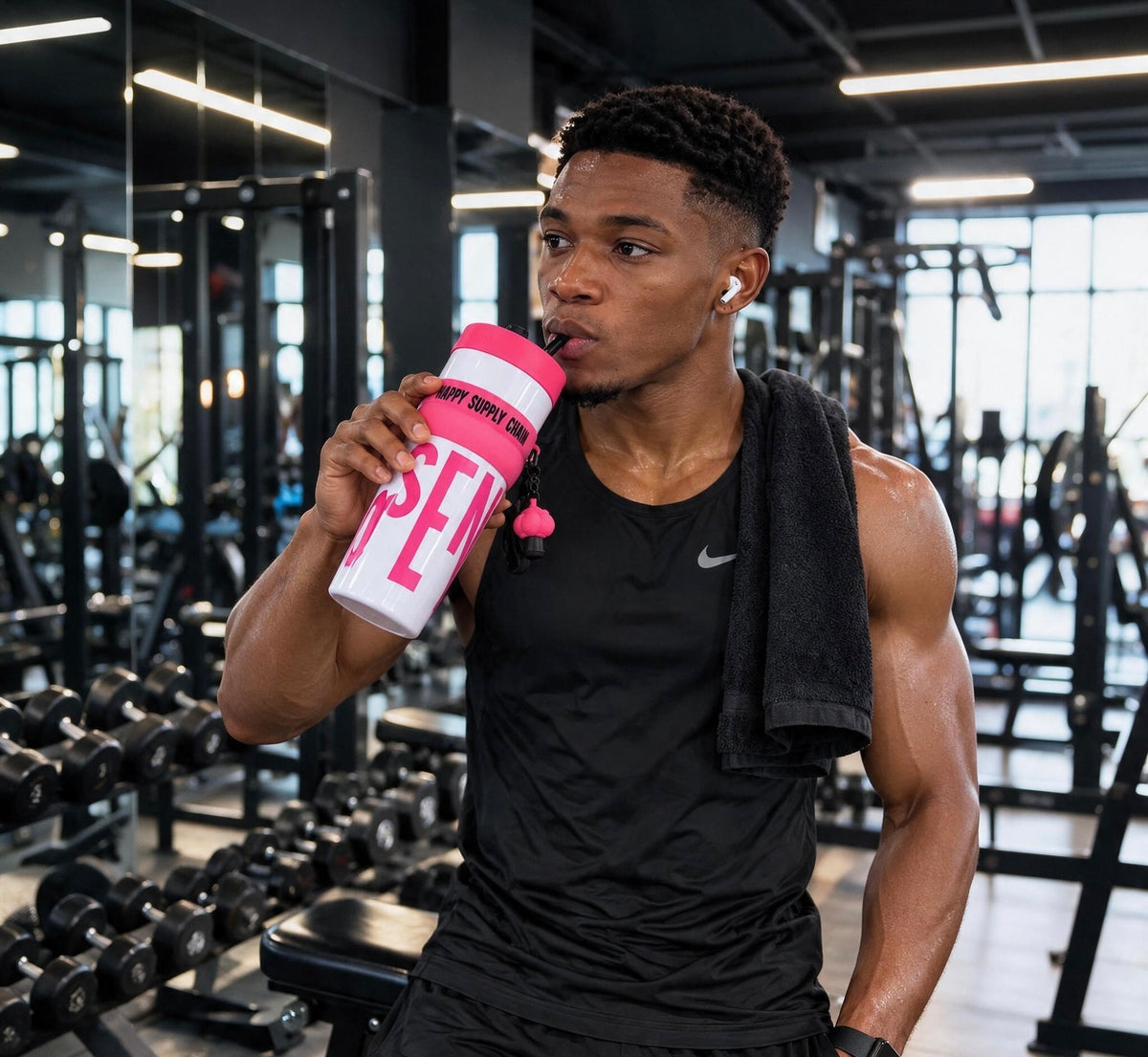 Bouteille Isotherme Nomade High-Concept – Look & Paille Intégrée