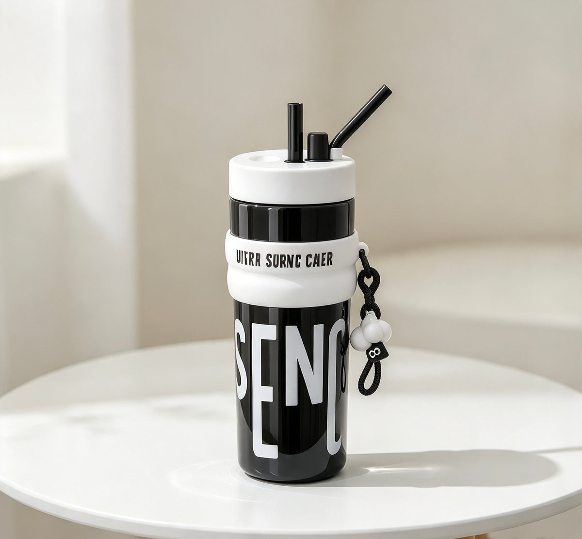 Bouteille Isotherme Nomade High-Concept – Look & Paille Intégrée