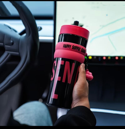 Bouteille Isotherme Nomade High-Concept – Look & Paille Intégrée